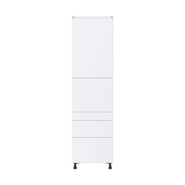 Hugo&Borg Lasalle 24 x 89.5 x 24.88-in Glacier White Door and Drawer Pantry Semi-Custom Cabinet