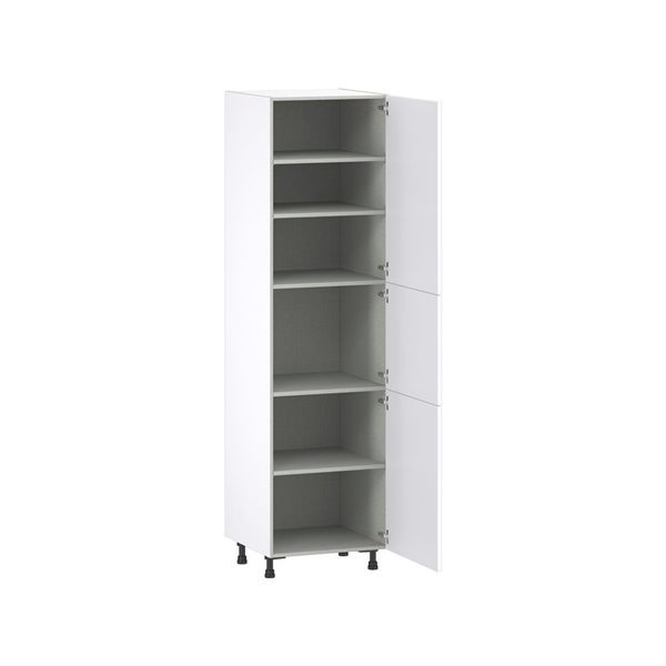 Hugo&Borg Lasalle 24 x 89.5 x 24.88-in Glacier White Door Pantry Semi-Custom Cabinet