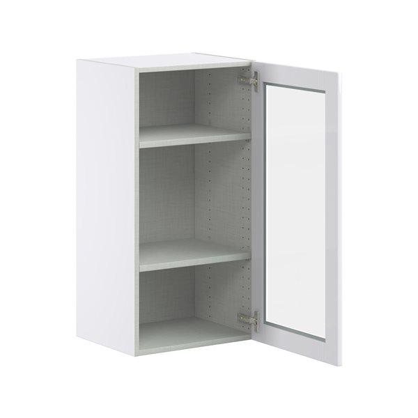 Hugo&Borg Lasalle 18 x 35 x 14.88-in Glacier White Door and Drawer Wall Semi-Custom Cabinet