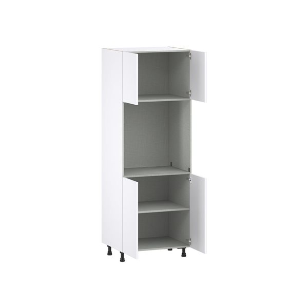 Hugo&Borg Lasalle 30 x 84.5 x 24.88-in Glacier White Door Pantry Semi-Custom Cabinet