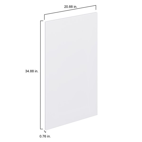 Hugo&Borg Lasalle 20.88 x 34.88 x 0.75-in Cabinet Door Front - White