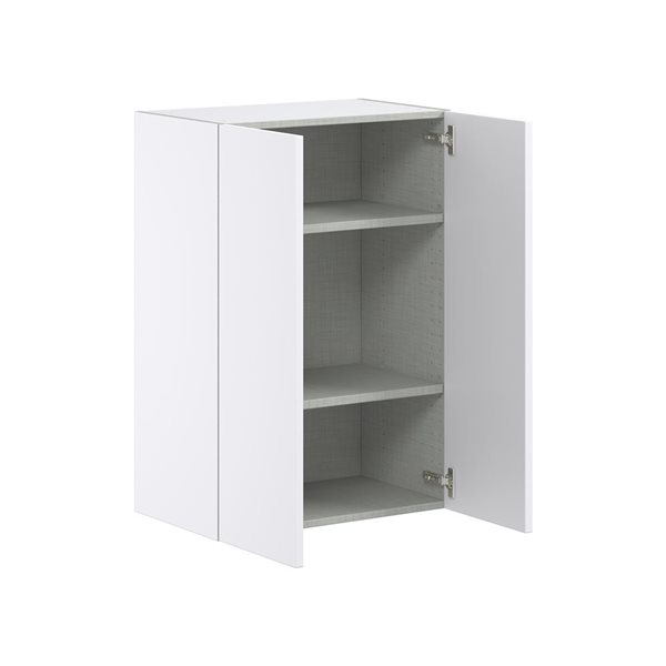 Hugo&Borg Lasalle 24 x 35 x 14.88-in Glacier White Door Wall Semi-Custom Cabinet