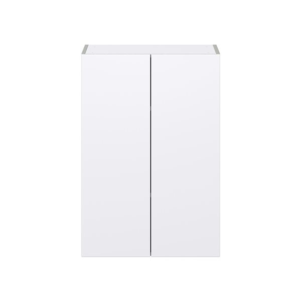 Hugo&Borg Lasalle 24 x 35 x 14.88-in Glacier White Door Wall Semi-Custom Cabinet