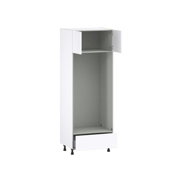 Hugo&Borg Lasalle 30 x 84.5 x 24.88-in Glacier White Door and Drawer Pantry Semi-Custom Cabinet