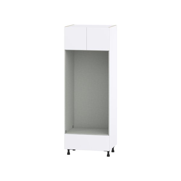 Hugo&Borg Lasalle 30 x 84.5 x 24.88-in Glacier White Door and Drawer Pantry Semi-Custom Cabinet