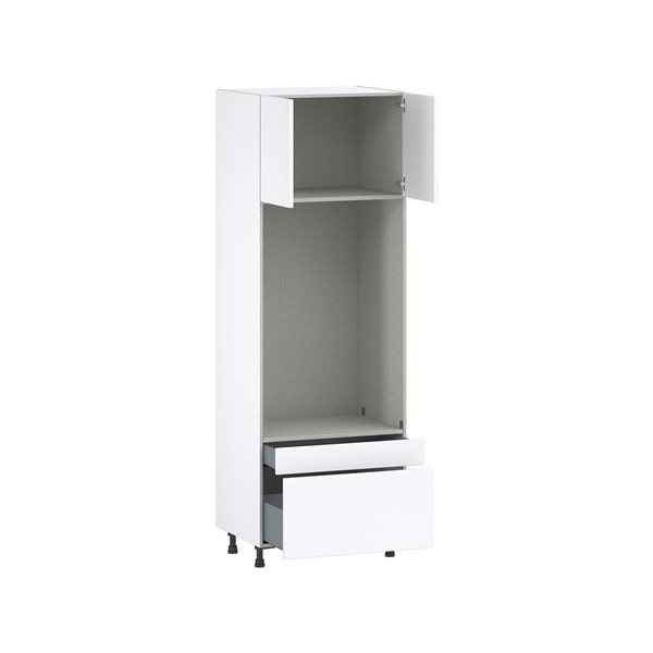 Hugo&Borg Lasalle 30 x 89.5 x 24.88-in Glacier White Door and Drawer Pantry Semi-Custom Cabinet