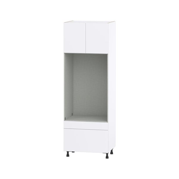 Hugo&Borg Lasalle 30 x 89.5 x 24.88-in Glacier White Door and Drawer Pantry Semi-Custom Cabinet