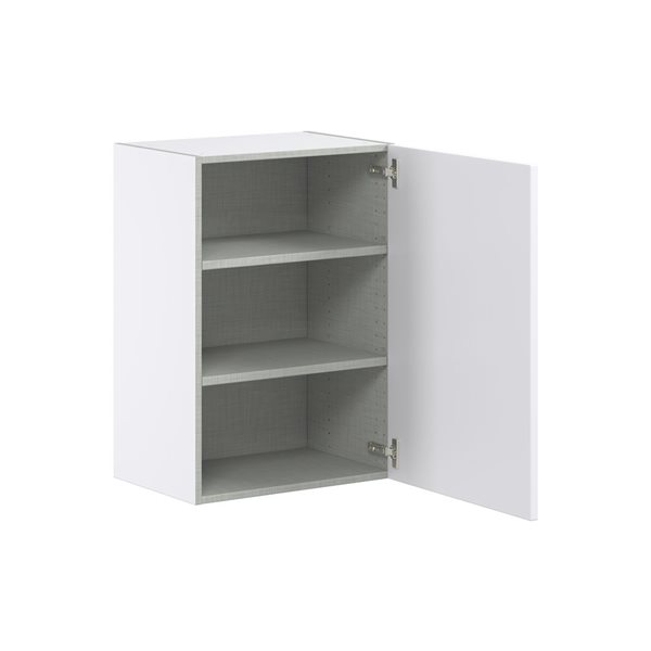 Hugo&Borg Lasalle 21 x 30 x 14.88-in Glacier White Door Wall Semi-Custom Cabinet