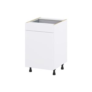 Hugo&Borg Lasalle 21 x 34.5 x 24.88-in Glacier White Door and Drawer Base Semi-Custom Cabinet