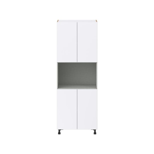 Hugo&Borg Lasalle 30 x 84.5 x 24.88-in Glacier White Door Pantry Semi-Custom Cabinet