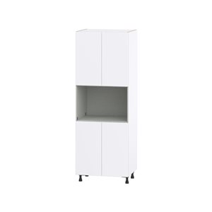 Hugo&Borg Lasalle 30 x 84.5 x 24.88-in Glacier White Door Pantry Semi-Custom Cabinet