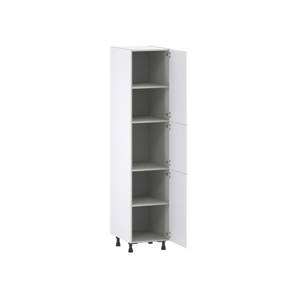 Hugo&Borg Lasalle 18 x 84.5 x 24.88-in Glacier White Door Pantry Semi-Custom Cabinet