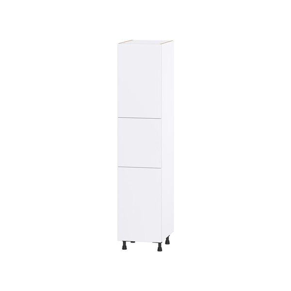 Hugo&Borg Lasalle 18 x 84.5 x 24.88-in Glacier White Door Pantry Semi-Custom Cabinet