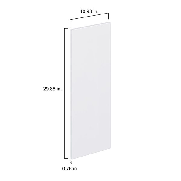 Hugo&Borg Lasalle 10.98 x 29.88 x 0.75-in Cabinet Door Front - White