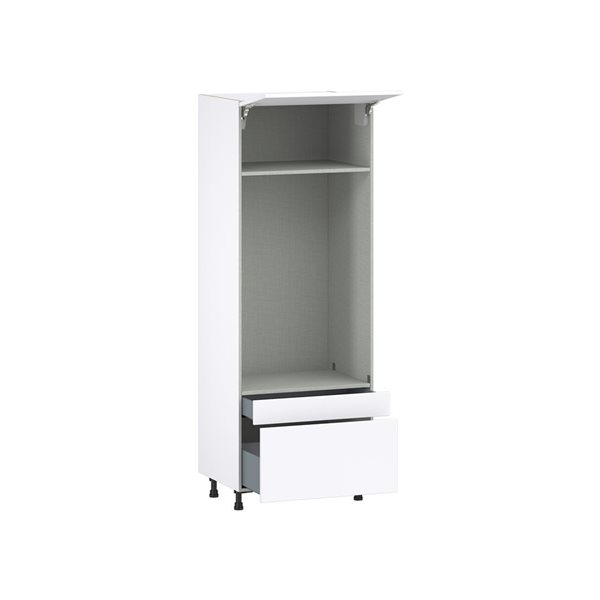 Hugo&Borg Lasalle 30 x 84.5 x 24.88-in Glacier White Drawer Pantry Semi-Custom Cabinet