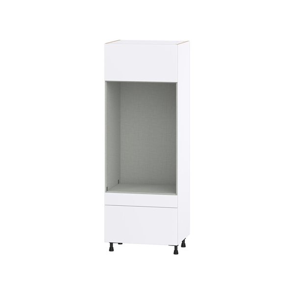 Hugo&Borg Lasalle 30 x 84.5 x 24.88-in Glacier White Drawer Pantry Semi-Custom Cabinet