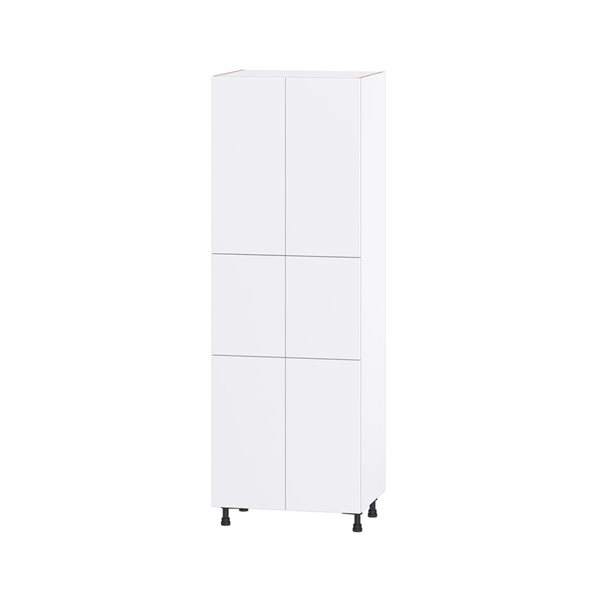 Hugo&Borg Lasalle 30 x 89.5 x 24.88-in Glacier White Door Pantry Semi-Custom Cabinet