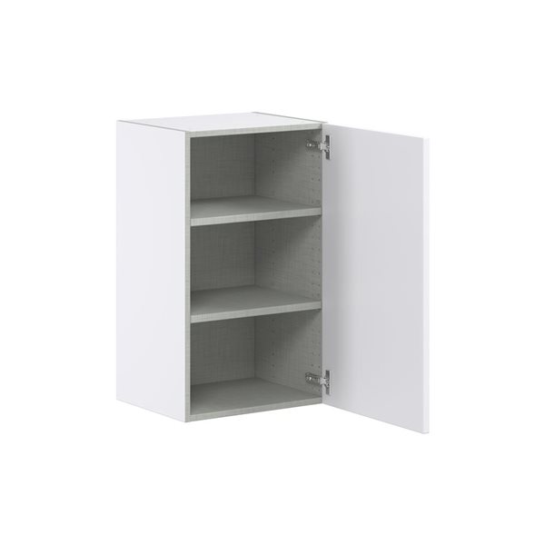 Hugo&Borg Lasalle 18 x 30 x 14.88-in Glacier White Door Wall Semi-Custom Cabinet