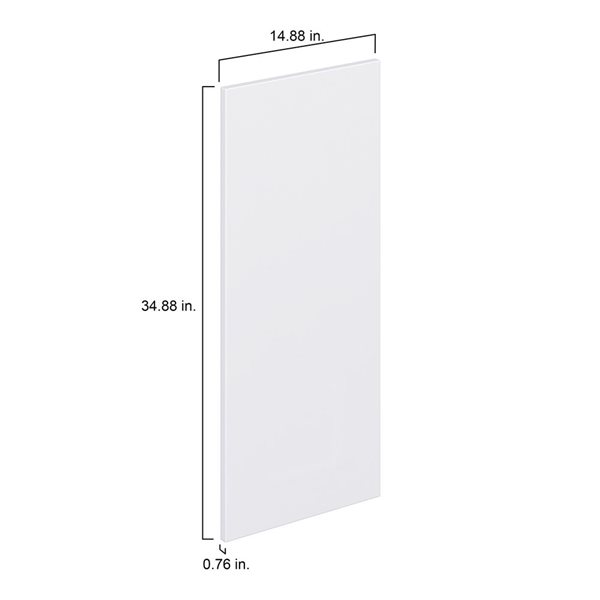 Hugo&Borg Lasalle 14.88 x 34.88 x 0.75-in Cabinet Door Front - White