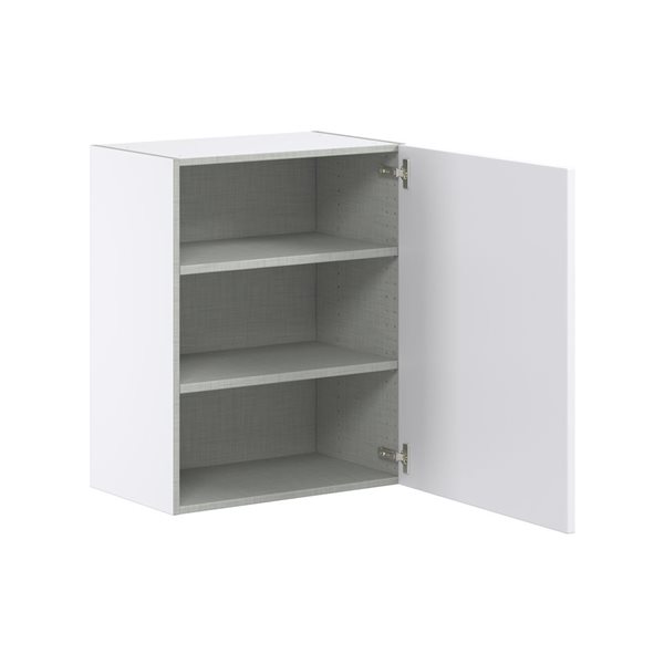 Hugo&Borg Lasalle 24 x 30 x 14.88-in Glacier White Door Wall Semi-Custom Cabinet