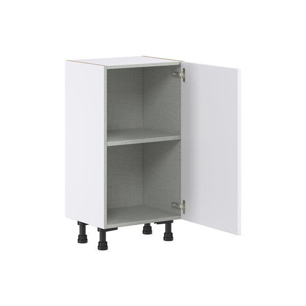 Hugo&Borg Lasalle 18 x 34.5 x 14.88-in Glacier White Door Base Semi-Custom Cabinet