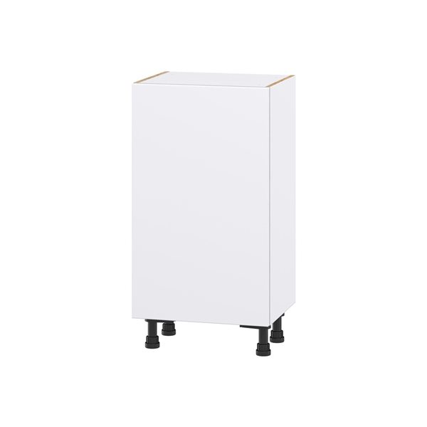 Hugo&Borg Lasalle 18 x 34.5 x 14.88-in Glacier White Door Base Semi-Custom Cabinet