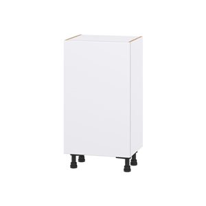 Hugo&Borg Lasalle 18 x 34.5 x 14.88-in Glacier White Door Base Semi-Custom Cabinet