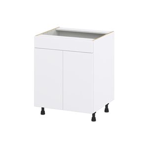 Hugo&Borg Lasalle 27 x 34.5 x 24.88-in Glacier White Door and Drawer Base Semi-Custom Cabinet