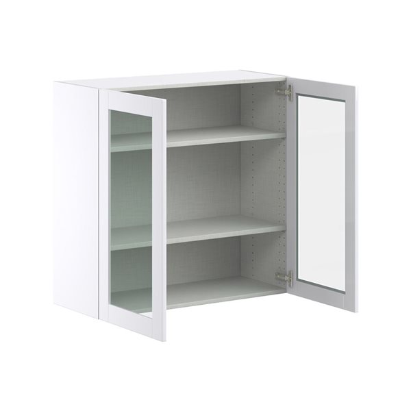 Hugo&Borg Lasalle 36 x 35 x 14.88-in Glacier White Door and Drawer Wall Semi-Custom Cabinet