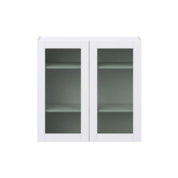 Hugo&Borg Lasalle 36 x 35 x 14.88-in Glacier White Door and Drawer Wall Semi-Custom Cabinet