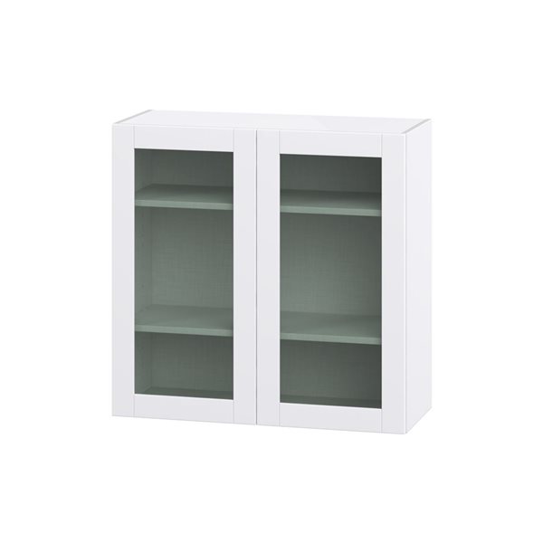 Hugo&Borg Lasalle 36 x 35 x 14.88-in Glacier White Door and Drawer Wall Semi-Custom Cabinet