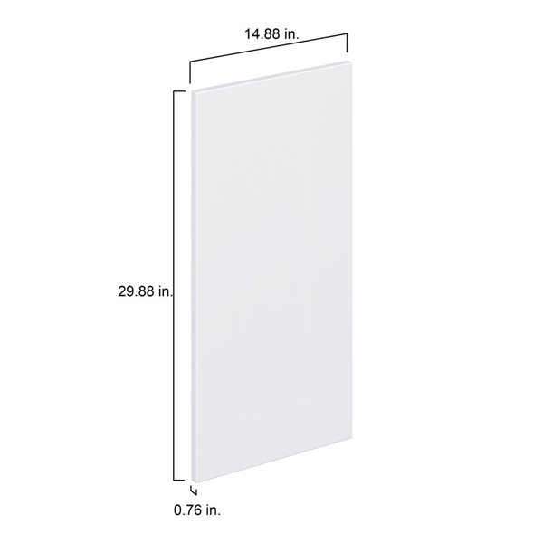 Hugo&Borg Lasalle 14.88 x 29.88 x 0.75-in Cabinet Door Front - White