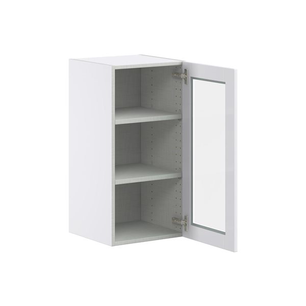 Hugo&Borg Lasalle 15 x 30 x 14.88-in Glacier White Door Wall Semi-Custom Cabinet