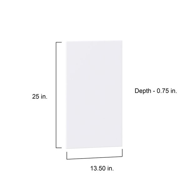 Hugo&Borg Lasalle 13.5 x 25 x 0.75-in Cabinet Door Front - White