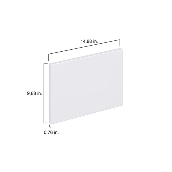 Hugo&Borg Lasalle 14.88 x 9.88 x 0.75-in Cabinet Door Front - White