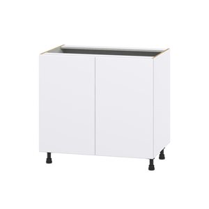 Hugo&Borg Lasalle 36 x 34.5 x 24.88-in Glacier White Door and Drawer Base Semi-Custom Cabinet