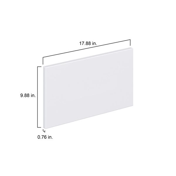 Hugo&Borg Lasalle 17.88 x 9.88 x 0.75-in Cabinet Door Front - White