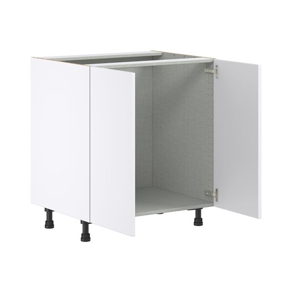 Hugo&Borg Lasalle 30 x 34.5 x 24.88-in Glacier White Sink Base Semi-Custom Cabinet