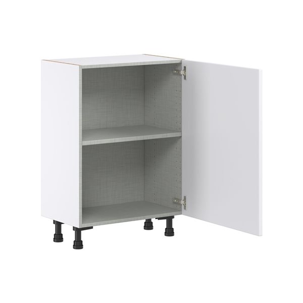 Hugo&Borg Lasalle 24 x 34.5 x 14.88-in Glacier White Door Base Semi-Custom Cabinet