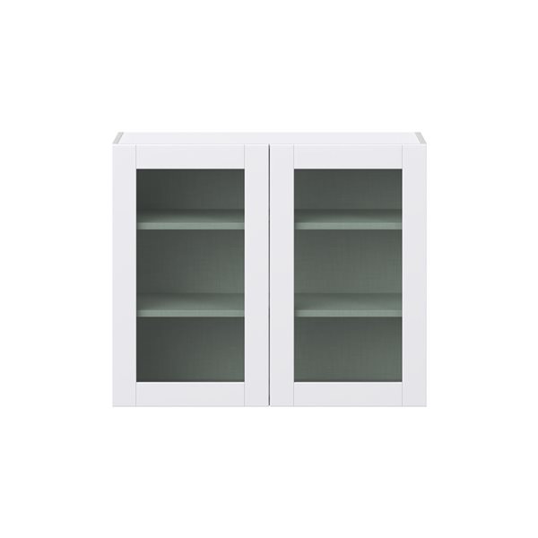 Hugo&Borg Lasalle 36 x 30 x 14.88-in Glacier White Door and Drawer Wall Semi-Custom Cabinet