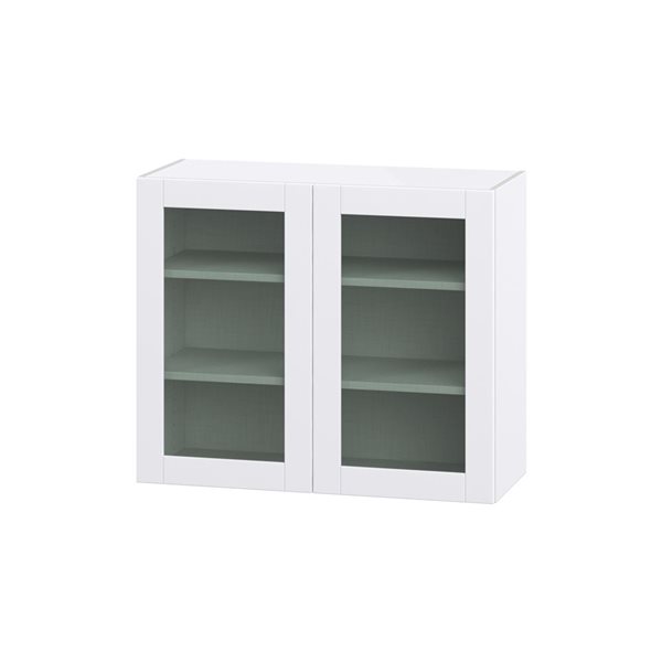 Hugo&Borg Lasalle 36 x 30 x 14.88-in Glacier White Door and Drawer Wall Semi-Custom Cabinet