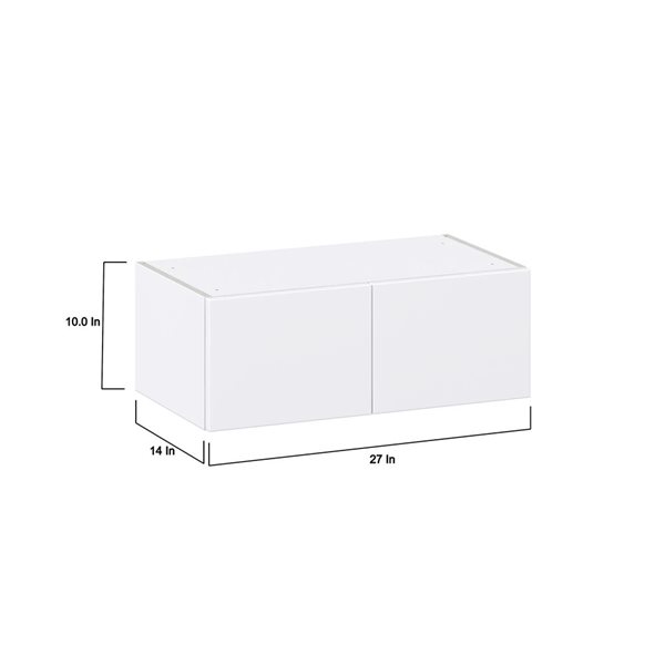 Hugo&Borg Lasalle 27 x 10 x 14.88-in Glacier White Door Wall Semi-Custom Cabinet