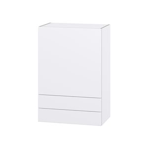 Hugo&Borg Lasalle 24 x 35 x 14.88-in Glacier White Door and Drawer Wall Semi-Custom Cabinet