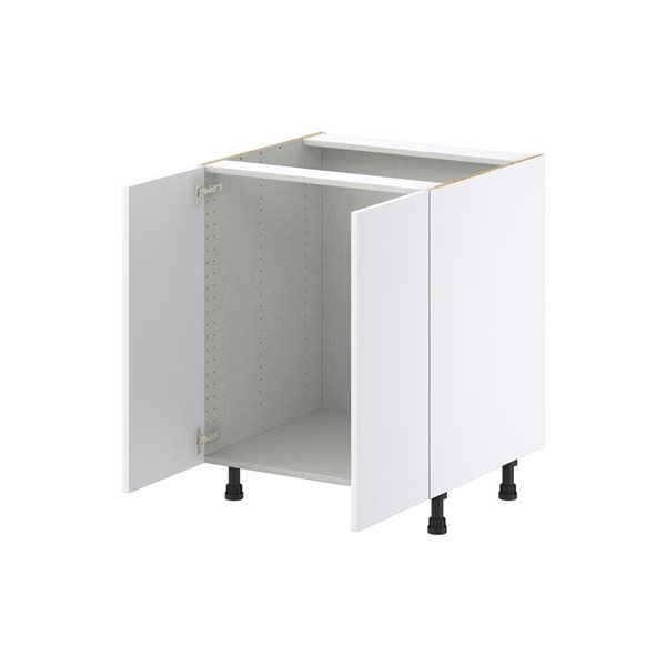 Hugo&Borg Lasalle 27 x 34.5 x 24.88-in Glacier White Door Base Semi-Custom Cabinet