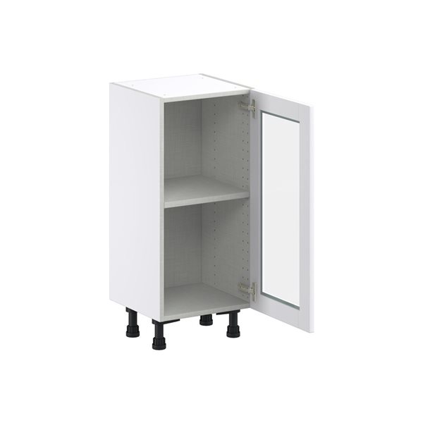 Hugo&Borg Lasalle 15 x 34.5 x 14.88-in Glacier White Door Base Semi-Custom Cabinet