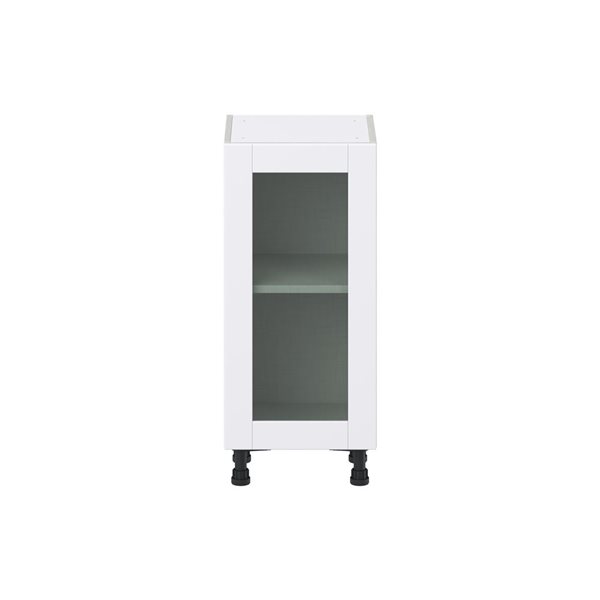 Hugo&Borg Lasalle 15 x 34.5 x 14.88-in Glacier White Door Base Semi-Custom Cabinet