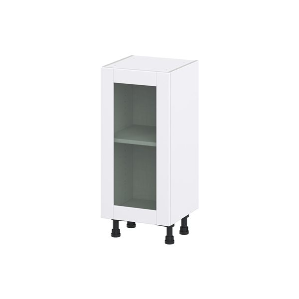 Hugo&Borg Lasalle 15 x 34.5 x 14.88-in Glacier White Door Base Semi-Custom Cabinet