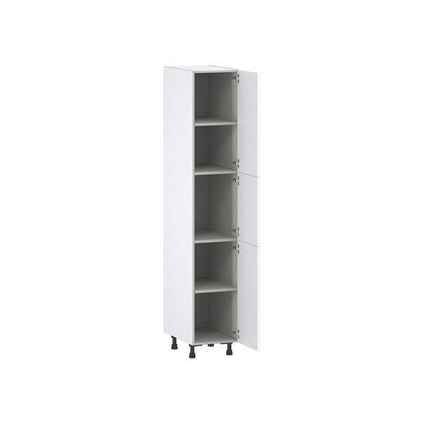 Hugo&Borg Lasalle 15 x 84.5 x 24.88-in Glacier White Door Pantry Semi-Custom Cabinet