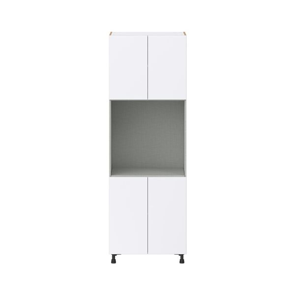 Hugo&Borg Lasalle 30 x 89.5 x 24.88-in Glacier White Door Pantry Semi-Custom Cabinet