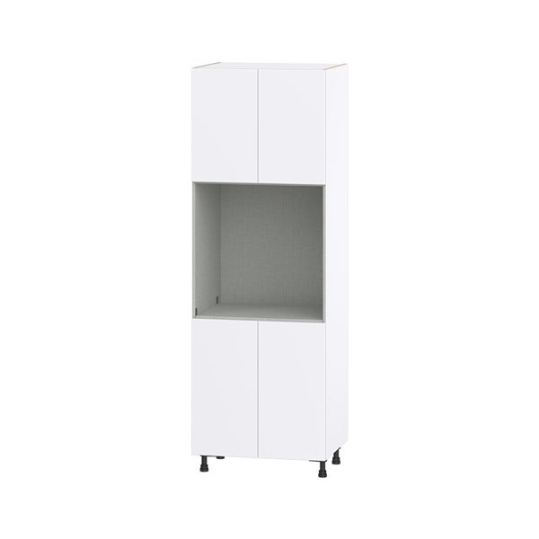 Hugo&Borg Lasalle 30 x 89.5 x 24.88-in Glacier White Door Pantry Semi-Custom Cabinet